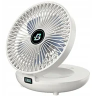 Gadżety USB - Przenośny MINI wentylator na Biurko Cichy BEZPRZEWODOWY 5 poziomów USB - miniaturka - grafika 1