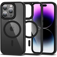 Etui i futerały do telefonów - Tech-Protect MagMat Magsafe do iPhone 15 Pro Max black/clear - miniaturka - grafika 1