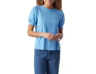 Koszulki i topy damskie - VERO MODA Damska koszulka VMKERRY 2/4 O-Neck TOP VMA JRS NOOS, Little Boy Blue, S, Little Boy Blue, S - miniaturka - grafika 1