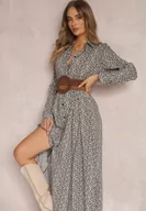 Sukienki - Czarna Sukienka Chrysane - miniaturka - grafika 1