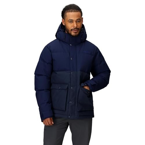 Marmot Meżczyzni Fordham Jacket, Ciepła Kurtka Puchowa, Ocieplany Płaszcz Zimowy z Kapturem, Wiatroszczelna Kurtka Puchowa, Lekka Kurtka Outdoorowa z Możliwością Spakowania, Arctic Navy, XXL