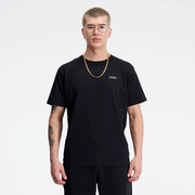 Koszulki męskie - Koszulka męska New Balance MT33517BK  czarna - miniaturka - grafika 1