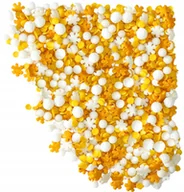 Dodatki do ciast w proszku - Posypka ozdoby na tort cukrowa Boże Narodzenie płatki śniegu święta 25g - miniaturka - grafika 1