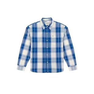 Wrangler Koszulka męska, niebieski, M - Koszulki męskie - miniaturka - grafika 1