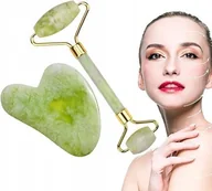 Masażery - Zestaw Gua Sha wałek do masażu twarzy jedeit - miniaturka - grafika 1
