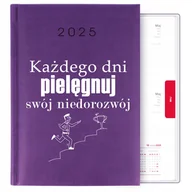 Notesy i bloczki - KALENDARZ FIOLETOWY A5 2025 REGRES OSOBISTY PIELĘGNUJ SWÓJ NIEDOROZWÓJ WZ - miniaturka - grafika 1