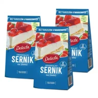 Dodatki do ciast w proszku - Delecta Sernik błyskawiczny oryginalny Zestaw 3 x 154 g - miniaturka - grafika 1