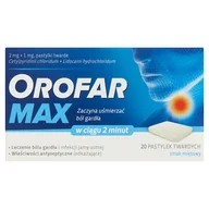 Przeziębienie i grypa - Novartis orofar max 20 szt. - miniaturka - grafika 1