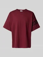 Koszulki męskie - T-shirt z prążkowanym okrągłym dekoltem - miniaturka - grafika 1