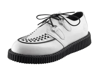 buty creepers NEVERMIND - BIAŁE polerowane-39 - Półbuty męskie - miniaturka - grafika 1