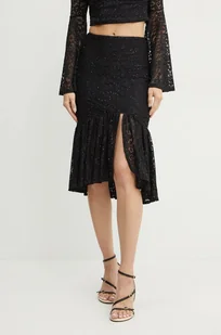 Guess spódnica DOMINIQUE kolor czarny midi prosta W4BD86 KCG90 - Spódnice - miniaturka - grafika 1