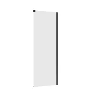 Ścianki i drzwi prysznicowe - Ścianka prysznicowa do drzwi przesuwnych Neo 70 x 200 cm czarna Sensea - miniaturka - grafika 1