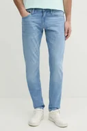 Spodnie męskie - Calvin Klein jeansy męskie kolor niebieski K10K114285 - miniaturka - grafika 1