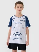 Koszulki dla dziewczynek - 4F Koszulka meczowa replika domowa z sezonu 2024/25 dziecięca 4F x PGE Projekt Warszawa - multikolor 98/104 - miniaturka - grafika 1