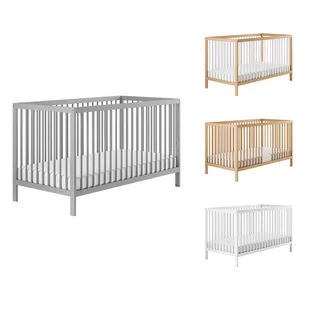 Be4home łóżeczko drewniane 120x60 szare - Łóżeczka i kojce Be4home łóżeczko drewniane 120x60 szare - Łóżeczka i kojce - miniaturka - grafika 1