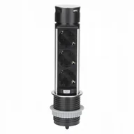 Gniazdka elektryczne - Gniazdo USB blatowe Orno czarny - miniaturka - grafika 1