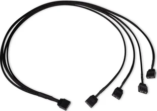 Alphacool Alphacool Y-Splitter aRGB 3-Pin auf 4x 3-Pin 60cm - schwarz - Akcesoria do komputerów stacjonarnych - miniaturka - grafika 1