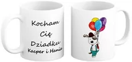 Gadżety dla niej i dla niego - Kubek na Dzień DZIADKA - Kocham Cię Dziadku + Imiona Kubek z Balonami Prezent - miniaturka - grafika 1