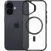 Etui i futerały do telefonów - Etui 3MK Satin Guardx MagCase do Apple iPhone 16 Przezroczysto-czarny - miniaturka - grafika 1