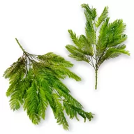 Sztuczne kwiaty - PAPROĆ ZIELONO-BRĄZOWA BUKIET LIŚCI - GUMOWE LIŚCIE PAPROCI W BUKIECIE 73 CM - miniaturka - grafika 1