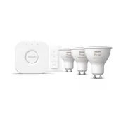 Żarówki LED - Zestaw startowy PHILIPS HUE 929003666510 4.2W GU10 Bluetooth, ZigBee - miniaturka - grafika 1