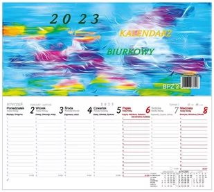 Kalendarz biurkowy poziomy na biurko 2021 - Kalendarze - miniaturka - grafika 1