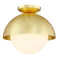 Lampy sufitowe - Sufitowa lampa ażurowa Modena C01807BR Cosmolight metalowa mosiądz - miniaturka - grafika 1