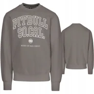 Bluzy męskie - PITBULL WEST COAST BLUZA MĘSKA SO CAL SZARO BRĄZOWA TAUPE S - miniaturka - grafika 1