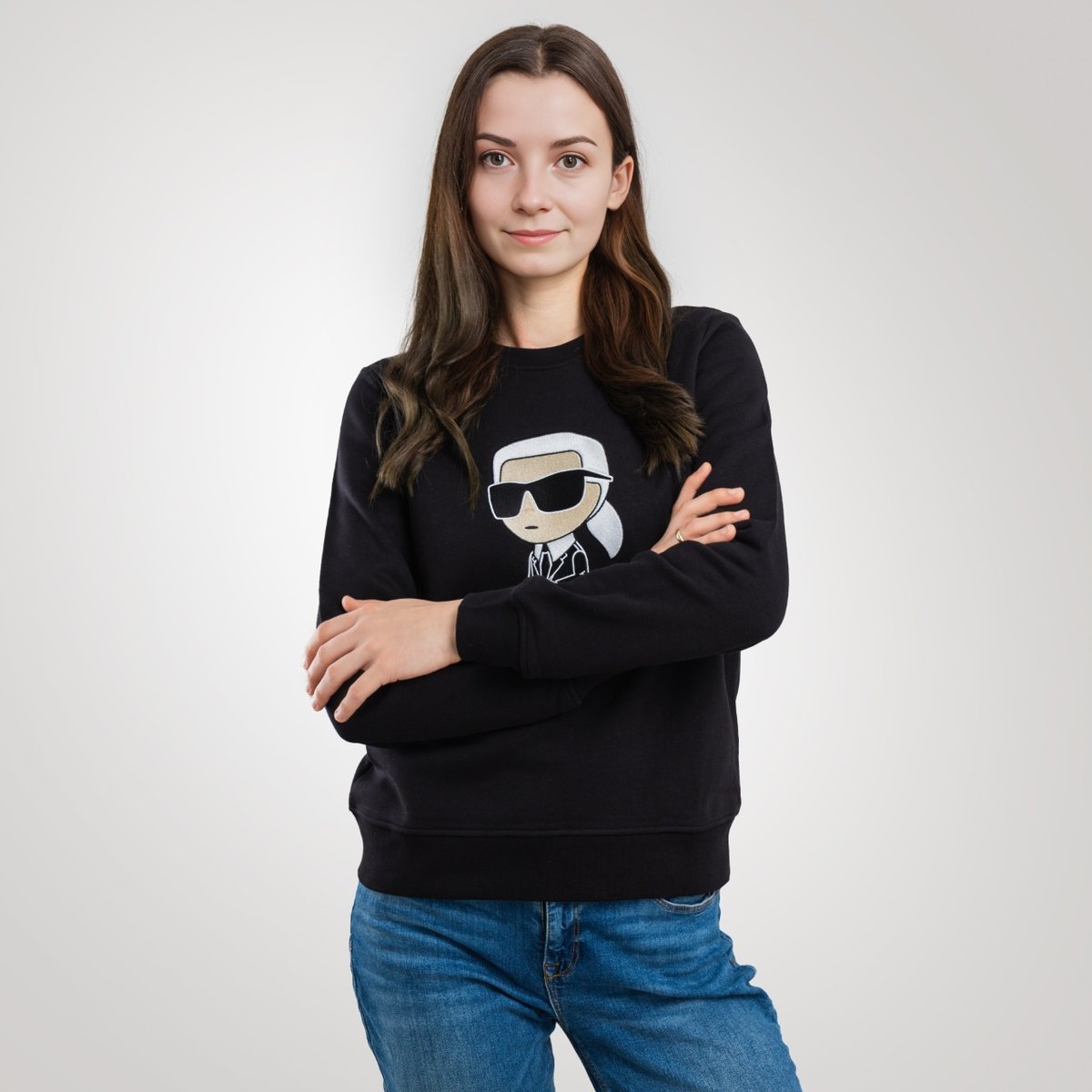 Bluza damska Karl Lagerfeld Bluza damska Karl Lagerfeld czarny XS