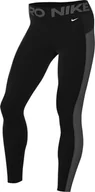 Legginsy - Nike Legginsy damskie Pro Dri-Fit Mr 7/8 Mesh Tight, czarny/biały, FN4981-010, S - miniaturka - grafika 1