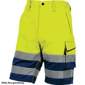 Odzież robocza - Delta Plus Ostrzegawcze spodnie bermudy robocze z poliestru i bawełny PHBE2OMTM PHBE2OMTM - miniaturka - grafika 1