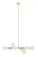 Lampy sufitowe - Kaspa Wisząca LAMPA modernistyczna CUMULUS 10754805 szklana OPRAWA kule mondo ZWIS balls molekuły złota biała 10754805 - miniaturka - grafika 1