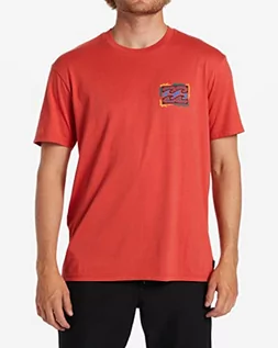 Koszulki męskie - BILLABONG Podstawowa koszulka męska różowa S - grafika 1