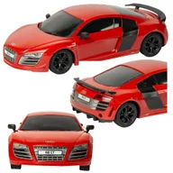 Zabawki zdalnie sterowane - Zdalnie sterowany samochód Czerwone Audi R8 GT 1:24 - miniaturka - grafika 1