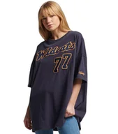 Koszulki i topy damskie - Koszulka damska Superdry Collegiate Vintage luźny t-shirt-M - miniaturka - grafika 1