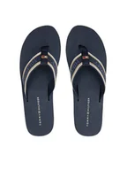 Klapki i japonki damskie - Tommy Hilfiger Japonki Im Platform Beach Sandal FW0FW08236 Granatowy - miniaturka - grafika 1
