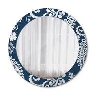 Lustra - Nowoczesne Lustro Okrągłe Kompozycja Paisley 70cm - miniaturka - grafika 1