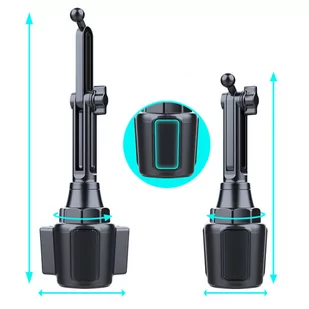 Uchwyt samochodowy Cup Holder do auta uniwersalny do telefonu w miejsce na kubek Czarny - Części i akcesoria do laptopów - miniaturka - grafika 2