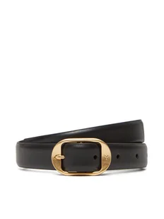 Calvin Klein Pasek Damski Forged Pin Belt 25Mm LV04K7014G Czarny - Paski - miniaturka - grafika 1