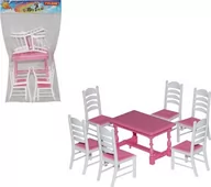 Akcesoria dla lalek - Polesie 54395 Zestaw mebli Nr6 (7 elem.) w worku mix cena za 1 szt - miniaturka - grafika 1