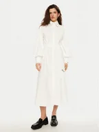 Sukienki - KARL LAGERFELD Sukienka koszulowa A1W13018 Biały Regular Fit - miniaturka - grafika 1