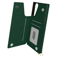 Etui i futerały do telefonów - Etui z przewodem Samsung Galaxy S21 Plus Wielofunkcyjne Ze Smyczem - zielone - miniaturka - grafika 1