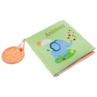 Zabawki sensoryczne - BOCIOLAND Miękka szeleszcząco-piszcząca książeczka z gryzakiem Animals - miniaturka - grafika 1