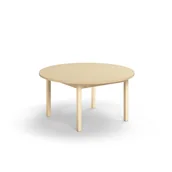 Stoły i stoliki do biura - Stół DECIBEL, Ø1200x590 mm, HPL redukujący hałas, brzoza - miniaturka - grafika 1