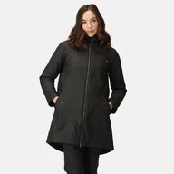Kurtki damskie - Regatta Damska Kurtka Parka z Kapturem Fantine Czarny, Rozmiar: 46 - miniaturka - grafika 1