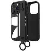 Etui i futerały do telefonów - Adidas Trefoil z paskiem na rękę do iPhone 14 Pro czarny - miniaturka - grafika 1