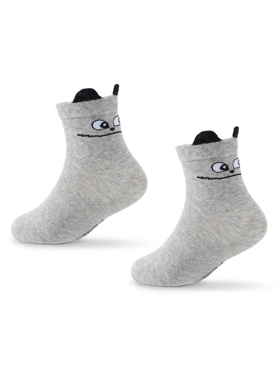 Niemowlęce dziewczęce stopki 3D popielate Be Snazzy r.12/14