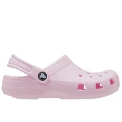 Klapki i japonki damskie - Klapki Crocs Classic Clog 206991-6ZW - różowe - miniaturka - grafika 1