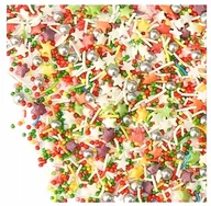 Dodatki do ciast w proszku - POSYPKA CUKROWA dekoracje na tort OZDOBY NA BABECZKI URODZINY mix kolor 35g - miniaturka - grafika 1