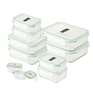 Akcesoria i części AGD - GLASSLOCK Zestaw pojemników GLASSLOCK GL-419 Przezroczysty 10 szt.) - miniaturka - grafika 1